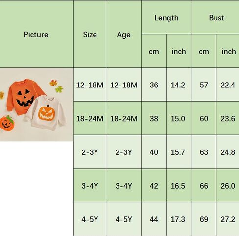 Toddler Baby Boy Girl Halloween Outfit Pumpkin Sweatshirts Long Sleeve Letter Print Shirt Sweater Tops Fall Clothes in Kuwait
