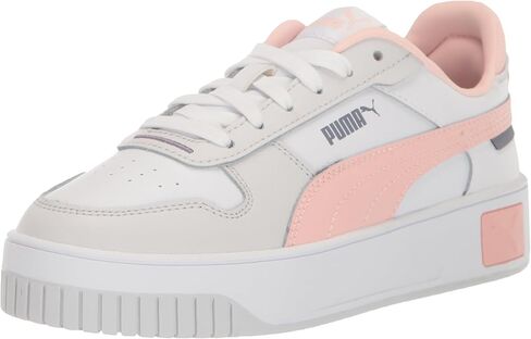 PUMA Women's CARINA STREET Sneaker, PUMA White-Rose Dust-Feather Gray, 6.5 in Saudi Arabia