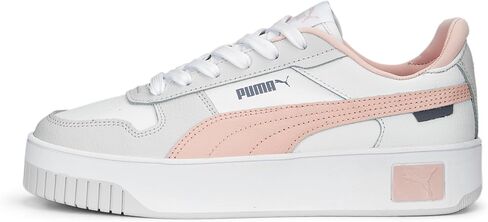 PUMA Women's CARINA STREET Sneaker, PUMA White-Rose Dust-Feather Gray, 6.5 in Saudi Arabia