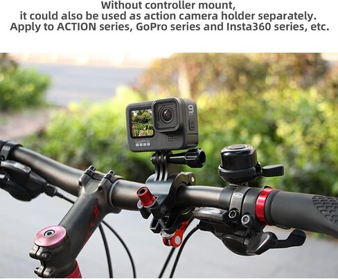 مشبك دعامة لركوب الدراجات من BTG لوحدة التحكم الذكية DJI RC Pro/DJI لـ DJI Mavic 3 Pro/Mavic Air 2s متوافق مع OSMO Action 4 3 Insta360 GoPro حامل كاميرا على الدراجة in Saudi Arabia