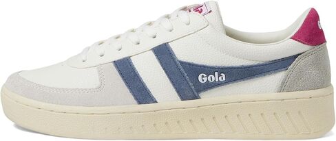 Gola Women's Grandslam Trident Sneaker, White/Moonlight/Hot Fuchsia, 8.5 in Saudi Arabia