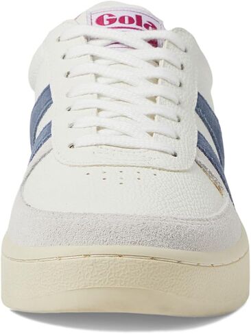 Gola Women's Grandslam Trident Sneaker, White/Moonlight/Hot Fuchsia, 8.5 in Saudi Arabia