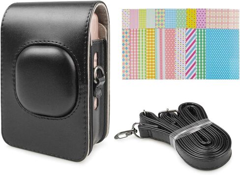 kinokoo Case for Fuji Instax Mini LiPlay Hybrid Instant Film Camera - PU Leather Carrying Case for Instax Mini LiPlay to Protect Camera with Adjustable Shoulder Strap - Matcha Green in Kuwait