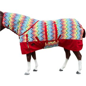 HILASON 1200D Waterproof Horse Hood Blanket Belly Wrap American Flag - 80 Inches | Horse Blanket | Horse Blankets for Winter Waterproof | Horse Turnout Blanket | Horse Turnout