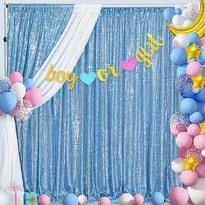 ستارة خلفية من الترتر الذهبي: 8FT × 8FT ستارة خلفية للحفلات ستائر خلفية للصور لحفلات أعياد الميلاد وحفلات الزفاف وديكورات الذكرى السنوية in Kuwait