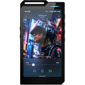 HiBy R4 Next-Gen Digital Audio Player with Spotify, Bluetooth, Wi-Fi, and Android 12 OS | 4-Way HiFi DAP with 3.5mm & 4.4mm Balanced Outputs | 32GB Internal + Expandable Memory up to 2TB (Silver) in Kuwait