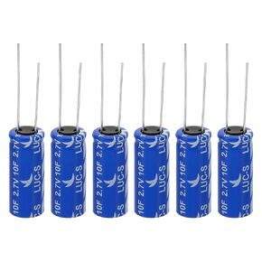 PATIKIL 2 Pcs 2.7V 15F Super Capacitor,0.51 x 0.51 x 0.98" Aluminum Super Capacitors, Winding Type Energy Storage for on Board Backup Energy Storage