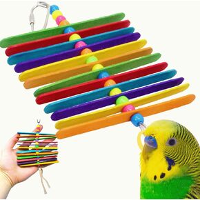 Bonka Bird Toys 868 Mini Stick Natural Chew Colorful Parrot Parrotlet Cockatiel Cockatoo Budgie