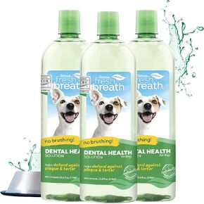 TropiClean Fresh Breath Advanced Whitening | Dog Oral Care Water Additive | Dog Breath Freshener Additive for Dental Health | VOHC Certified | Made in the USA | 16 oz. in Saudi Arabia