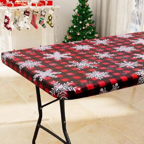 Smiry Pumpkin Truck Picnic Tablecloth, Waterproof Elastic Fitted Table Covers for 4 Foot Tables, Wipeable Flannel Backed Vinyl Tablecloths for Camping, Indoor, Outdoor (Yellow, 30x48 Inches)