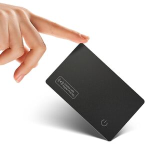 Waterproof Smart Wallet Tracker Card - Works with Apple Find My, Wireless Charging, Ideal for Luggage, Phones, Passports - IP68, iOS Compatible