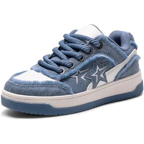 DREAM PAIRS Women's Sneakers Walking Lace-Up Comfortable Casual Rube Flat Low-Top Fashion Sneakers Shoes.