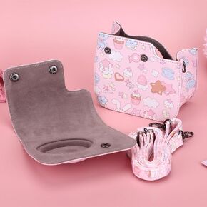Frankmate Protective Case Compatible with Fujifilm Instax Mini SE 7+ 7s 7c Instant Film 7 Plus Camera Case with Accessory Pocket and Adjustable Strap