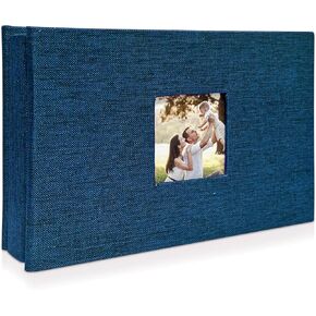 Photo Album 4x6 with 300 Pockets, Slip-in Picture Albums, Linen Cover Memory Book with Front Window, Vertical Photo Book for Wedding, Family, Anniversary, Baby, Vacation(Beige)