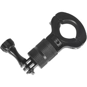 Motorcycle Handlebar Clip Holder 1/4 Screw Bicycle Bike Seatpost Clamp Compatible with Gopro 13 ONE Action Camera Accessories (Black Clip)