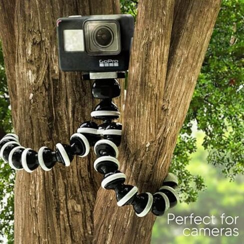 10‘’ Octopus Flexible Tripod Camera + Action Cam Mount Stand, GoPro Tripod Compatible with GoPro Hero13 Hero12 Hero11 Hero10 Max Hero 13 12 11 Mini 10 9 8 Fusion DJI Osmo Action 5 Akaso Brave in Saudi Arabia