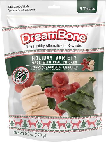 DreamBone Mini Broomsticks عدد 8، ملفوفة بالدجاج الحقيقي، مضغ الهالوين الخالي من الجلود الخام للكلاب in Kuwait