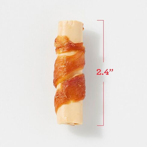 DreamBone Mini Broomsticks 8 Count, Wrapped with Real Chicken, Rawhide-Free Halloween Chews for Dogs in Kuwait