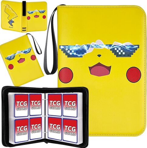 900-Pocket Card Binder 9-Pocket Double Sided Trading Card Holder with 50 Page Removable Sleeves-TCG Card Binder High Storage Collection Card Album Carrying Case - Gifts For Boys & Girls in Saudi Arabia