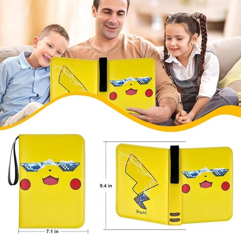 900-Pocket Card Binder 9-Pocket Double Sided Trading Card Holder with 50 Page Removable Sleeves-TCG Card Binder High Storage Collection Card Album Carrying Case - Gifts For Boys & Girls in Saudi Arabia
