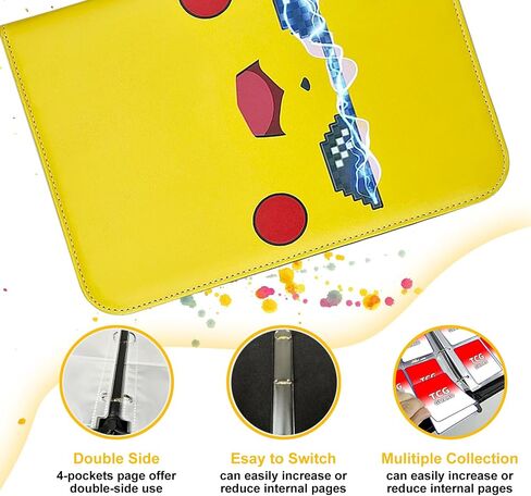 900-Pocket Card Binder 9-Pocket Double Sided Trading Card Holder with 50 Page Removable Sleeves-TCG Card Binder High Storage Collection Card Album Carrying Case - Gifts For Boys & Girls in Saudi Arabia