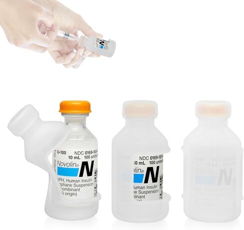 YOUSHARES Insulin Vial Cover Insulin Bottle Protector - Silicone Protective Case for 10ml Short Insulin Vials, Durable Vial Case, Soft and Flexible Diabetes Vial Care (Green) in Saudi Arabia