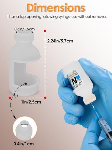 YOUSHARES Insulin Vial Cover Insulin Bottle Protector - Silicone Protective Case for 10ml Short Insulin Vials, Durable Vial Case, Soft and Flexible Diabetes Vial Care (Green) in Saudi Arabia