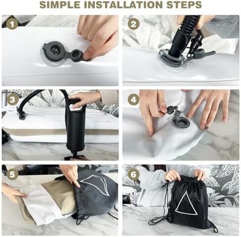 Inflatable Travel Pillow: Ergonomic Neck, Back, and Waist Support for Planes, Cars, and Camping Adventures – Adjustable Blow-Up Cushion for Superior Comfort-CQJZ-3 in Kuwait