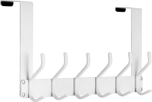 Over Door Hooks Door Hanger: Foldable Over Door Hanger Hooks, Heavy Duty Over The Door Towel Racks for Bathroom, Over Door Rack for Hanging Coat Clothes Hats Towel Hanger Holder in Saudi Arabia
