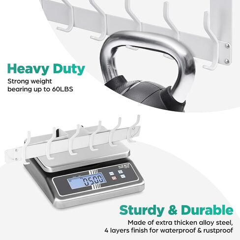 Over Door Hooks Door Hanger: Foldable Over Door Hanger Hooks, Heavy Duty Over The Door Towel Racks for Bathroom, Over Door Rack for Hanging Coat Clothes Hats Towel Hanger Holder in Saudi Arabia