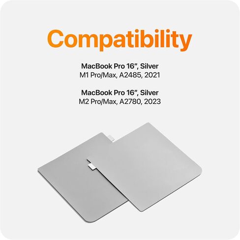 مجموعة أغطية حماية جلدية فاخرة لمسند راحة اليد من UPPERCASE متوافقة مع 2021+ MacBook Pro 16 بوصة، أسود فلكي in Saudi Arabia