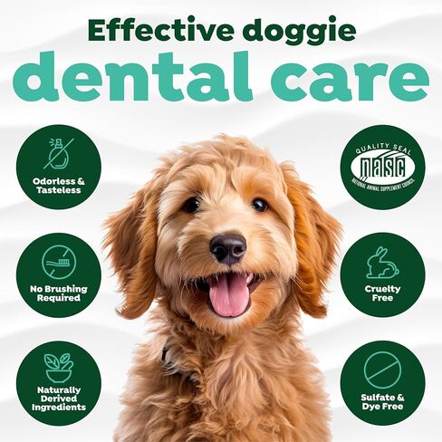 TropiClean Fresh Breath Advanced Whitening | Dog Oral Care Water Additive | Dog Breath Freshener Additive for Dental Health | VOHC Certified | Made in the USA | 16 oz. in Saudi Arabia
