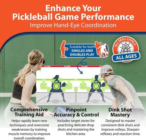Versatile Pickleball Practice Board, Pickleball Rebounder Board That Help Improves Accuracy & Control by ModFamily Products That Simplify Life in Kuwait