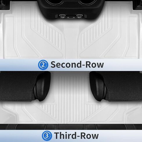 Floor Mats for Chevrolet/Chevy Suburban/GMC Yukon XL 7 Seater 2021-2024 All Weather Suburban/Yukon XL Floor Mats for Chevrolet/Chevy Suburban/GMC Yukon XL Accessories 2024-2021 in Kuwait