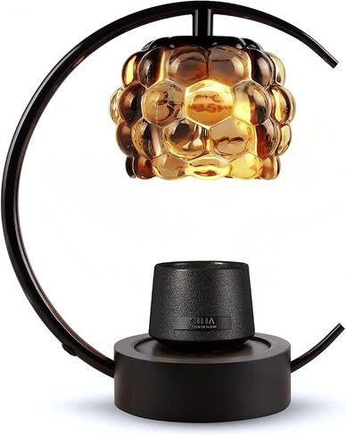 Candle Warmer Lamp Electric Candle Lamp Warmer with Timer and Dimmer Wax Melt Warmer with 2 Bulbs for Jar Candles for Home Bedroom Decor (Gold) in Saudi Arabia