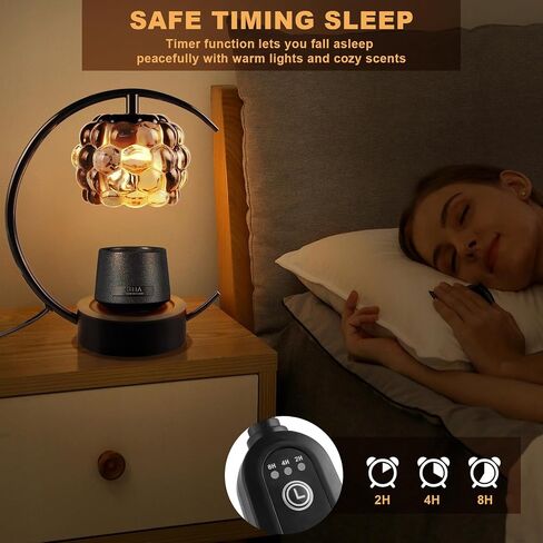Candle Warmer Lamp Electric Candle Lamp Warmer with Timer and Dimmer Wax Melt Warmer with 2 Bulbs for Jar Candles for Home Bedroom Decor (Gold) in Saudi Arabia