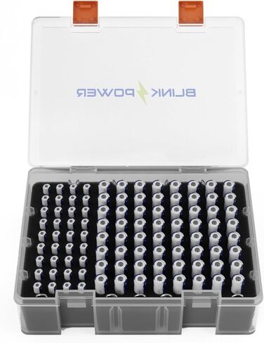 حافظة تخزين منظم البطاريات من بلينكس باور، صندوق البطارية يحمل 56 AA، 29 AAA والمزيد in Kuwait
