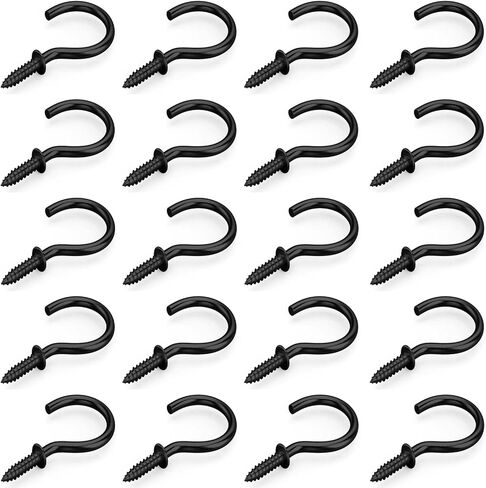 Axe Sickle Silver 100Pcs 1/2 Metal Cup Hook Mini Screw Hook Screw-in Ceiling Screw Hook for Hanging in Saudi Arabia