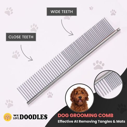 We Love Doodles Dog Grooming Scissors Kit - Dog Grooming Shears - Curved Dog Grooming Scissors - Thinning Scissors For Dogs - Best Grooming Scissors For Goldendoodles in Saudi Arabia