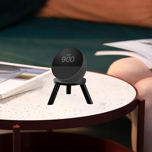 حامل طاولة مكبر الصوت لـ Echo Spot (إصدار 2024) وSonos Era 100، حامل ثلاثي الأرجل من الأكريليك للحصول على صوت أفضل (شفاف) in Kuwait