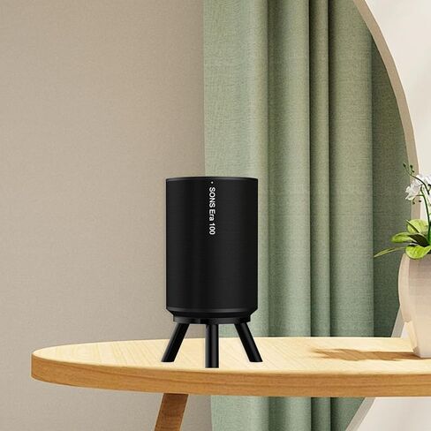 حامل طاولة مكبر الصوت لـ Echo Spot (إصدار 2024) وSonos Era 100، حامل ثلاثي الأرجل من الأكريليك للحصول على صوت أفضل (شفاف) in Kuwait