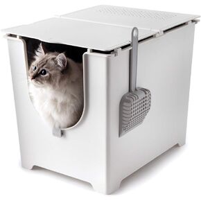 Modkat Flip Litter Box Kit Includes Scoop and Reusable Tarp Liner