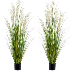 Artificial Plant, 47in Onion Grass Artificial Plant in Pot, Indoor Decorative Flowers &Greenery for Home and Office, Ideal Housewarming Gift