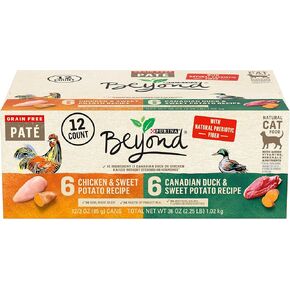 Purina Beyond Grain Free Wet Cat Food Pate Variety Pack Poultry 12ct VP - (2 Packs of 12) 3 oz. Cans