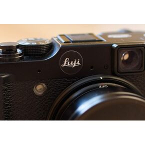 3X EppoBrand Red & Black sticker for Fuji Fujifilm X series X10 X20 X30 X-Pro2 X-e2s Leica M Digital & Analog Camera (Red)