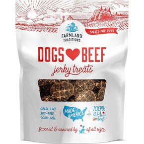 Farmland Traditions Filler Free Dogs Love Beef Premium Jerky Treats for Dogs (40 oz.)