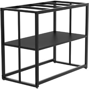 Likeem Fish Tank Stand Metal Aquarium Stand 55 Gallon Aquarium Turtle Tank 48.4" x 14.17" x 29.5"