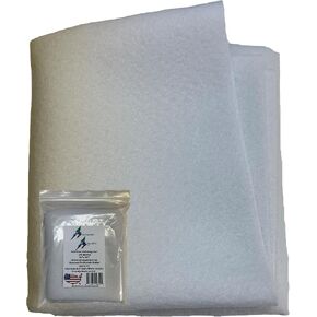 Awesome Aquatic Polishing Felt Filter Pad 50 Micron Bulk 24 " x 36 " Ultimate Aquarium Mechanical Prefilter Filtration Media Fresh or Saltwater Improve Water Quality Clarity Durable and Reusable in Saudi Arabia