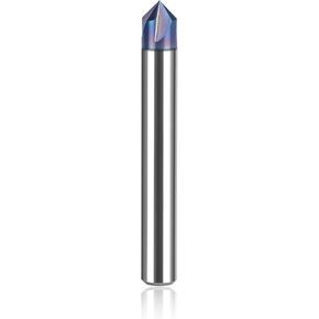 لقمة توجيه أخدود على شكل حرف V مطلية بـ SpeTool TAC 60 درجة، 4 مزامير 1/4 بوصة مطحنة نهاية شطب كربيد عرقوب للنحت والشطب باستخدام الحاسب الآلي in Kuwait