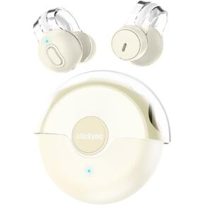 Open-Ear Earbuds, Clip-On Headphones, Lightweight Comfort, IPX7 Waterproof Wireless Earphones for Running and Workouts, Built-in Microphones, 360 All-Round Sound, 24H Playtime in Saudi Arabia